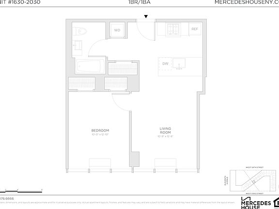 2nd image of 550 W 54th St APT 2030