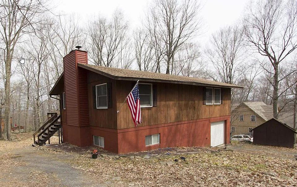 Front of home, garage.