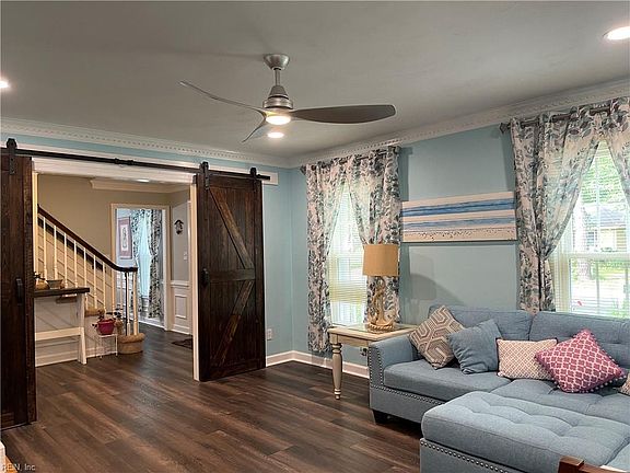 1st Floor Bedroom Leading into the Foyer, Being used as Den