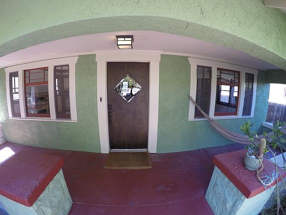 Front porch with hammock