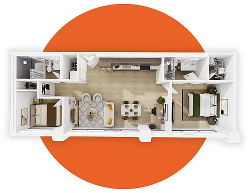 Floor plan 2 Bedroom