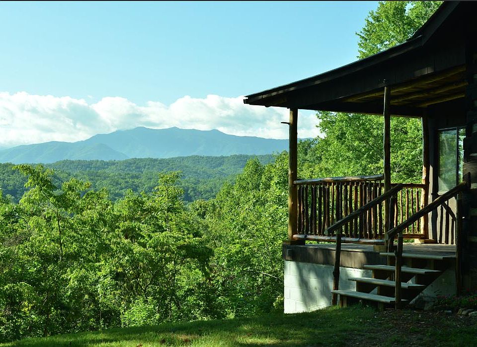 View of Mt. LeConte from side yard