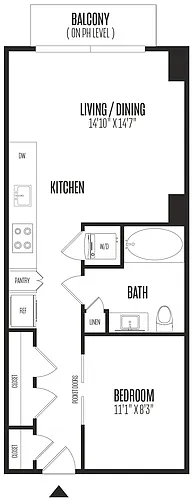Floor plan Studio-STU