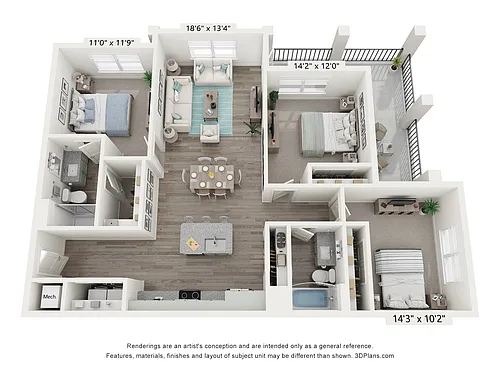 Floor plan C1