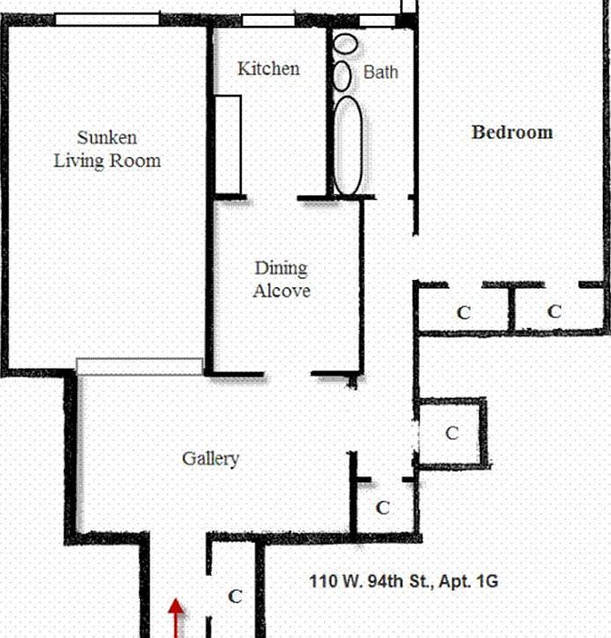 1st image of 110 W 94th St APT 6F