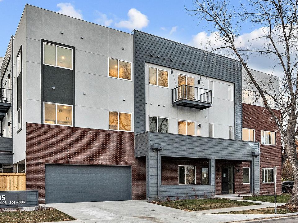 Garage and front pedestrian entrance.