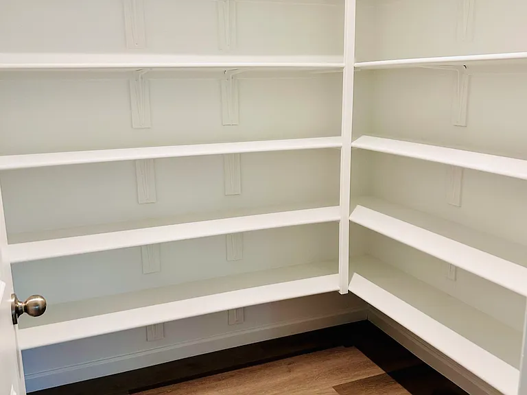 Storage room behind laundry room