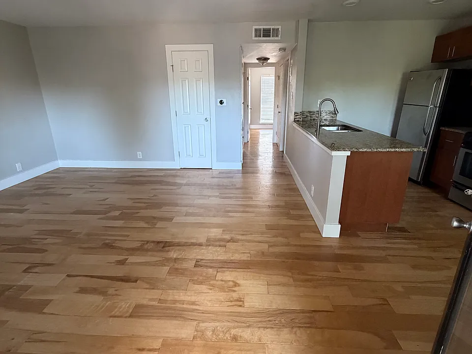 Entrance. Solid hardwood all through the unit. No carpets