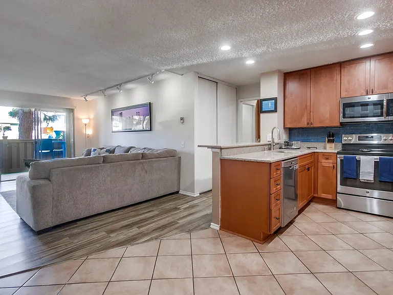 Kitchen & Living Room
