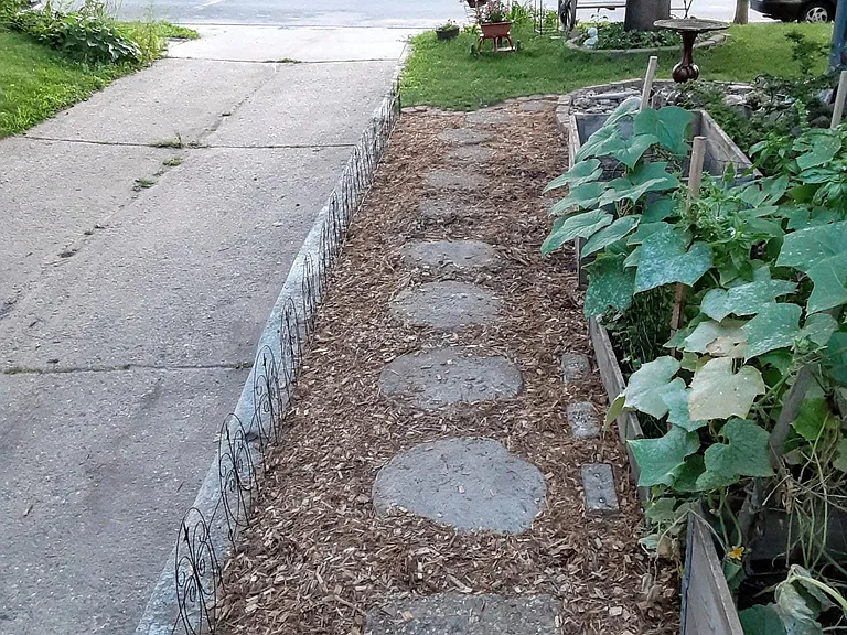 Feel free to use the vegetable garden!