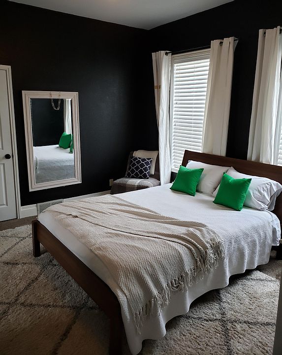 Wall have since been painted neutral white.