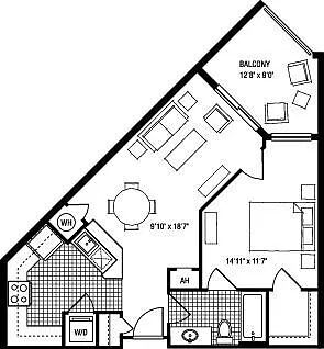 1BY floor plan The Clarendon