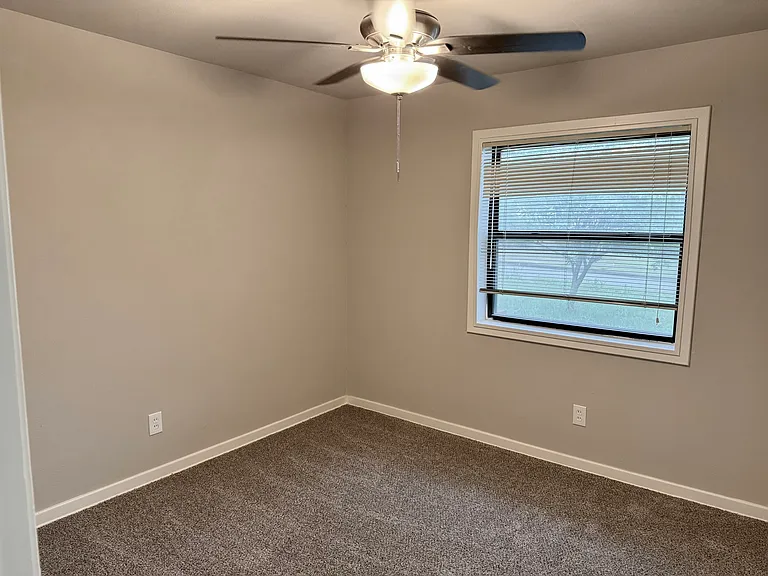 Third bedroom allows flexible placement of furniture.