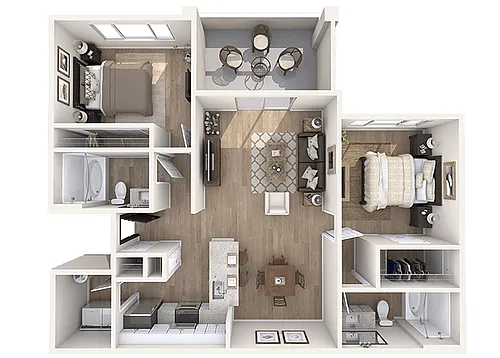 Floor plan Ocotillo Renovated