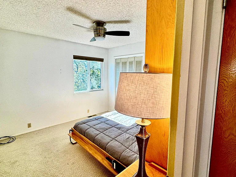 Entrance to guest bedroom no. 2, with Murphy bed laid down.