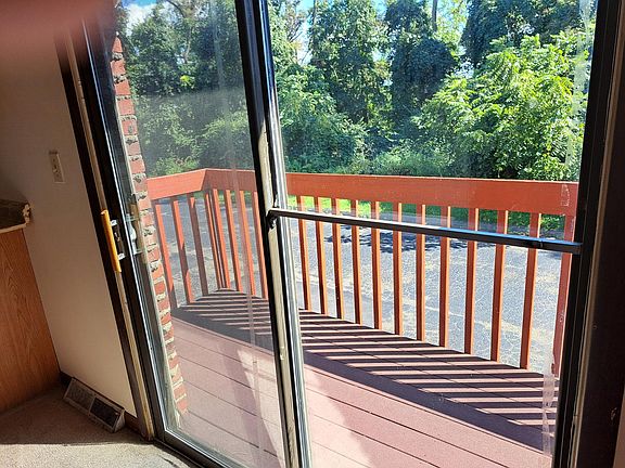 Sliding glass door to balcony