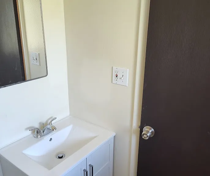 Half bath off master bedroom