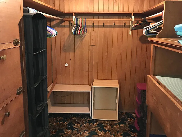 Female triple walk-in closet