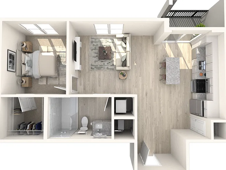 A2.1 | One Bedroom, One Bathroom A2.1 | One Bedroom, One Bathroom