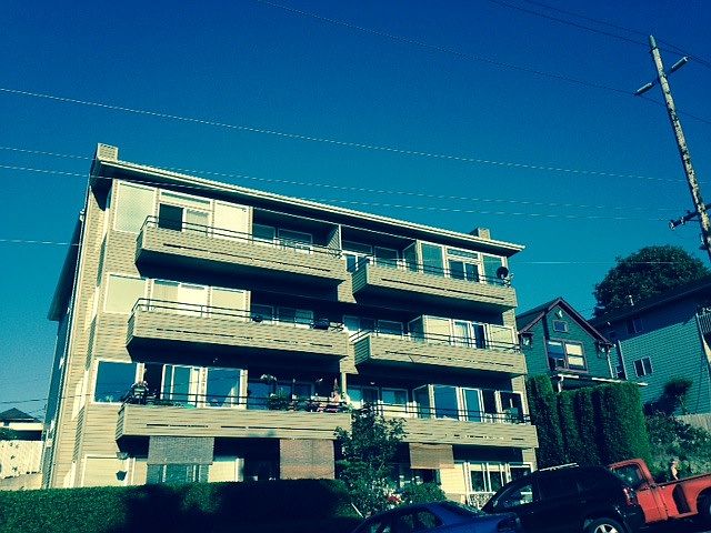 Front of Apartment building