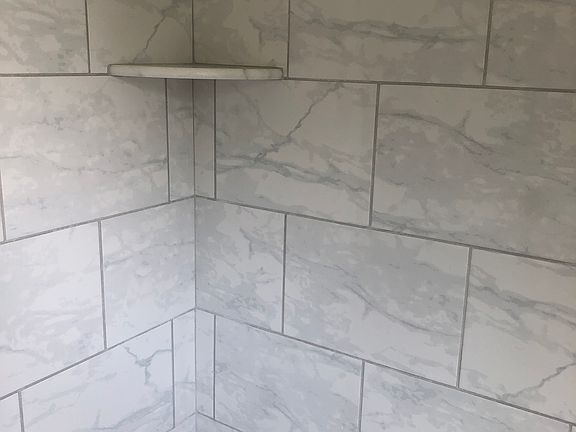 Tile bath shower tub.