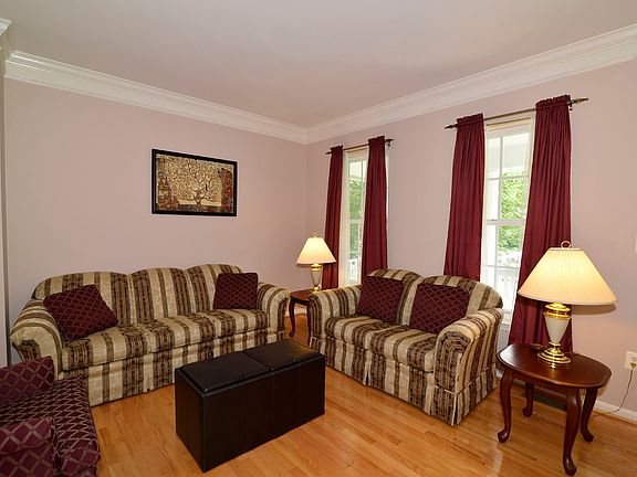 Windows look out to parkland