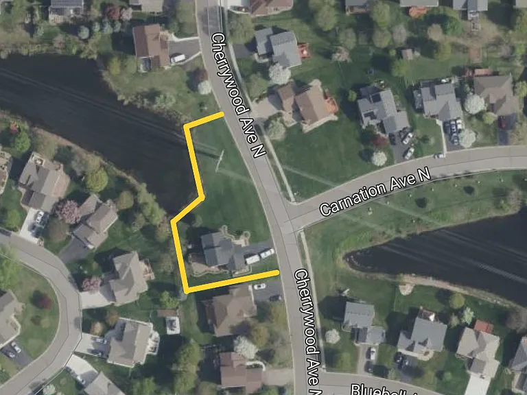 Lot boundaries.