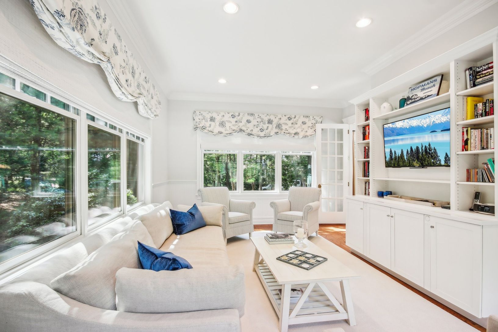 sunroom off living room