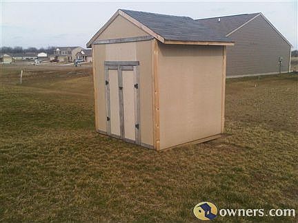 Shed in the backyard