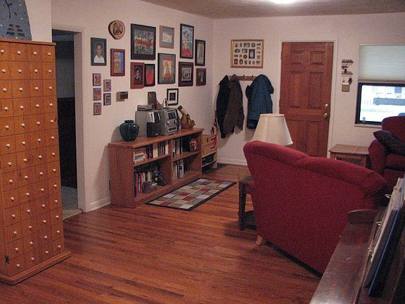 Main entry and part of living room.