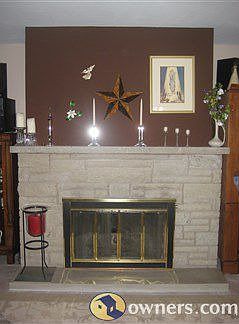 Wood/Gas  Stone Fireplace