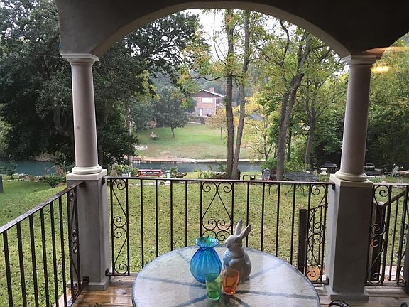 Relaxing on the back porch
