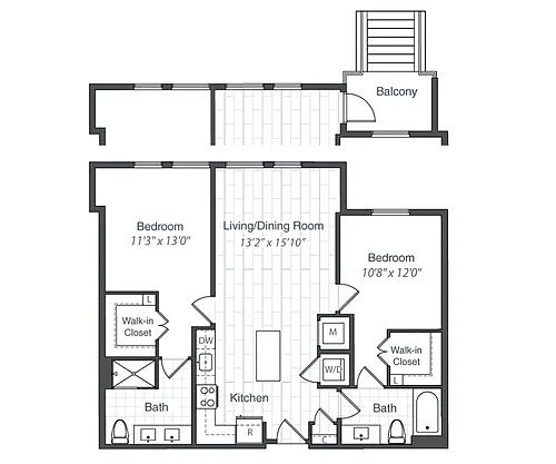 Floor plan B2-1025
