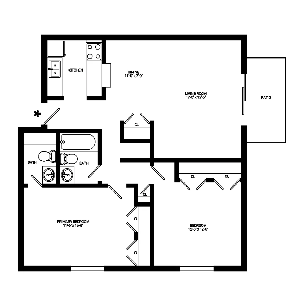 Floor plan Adams