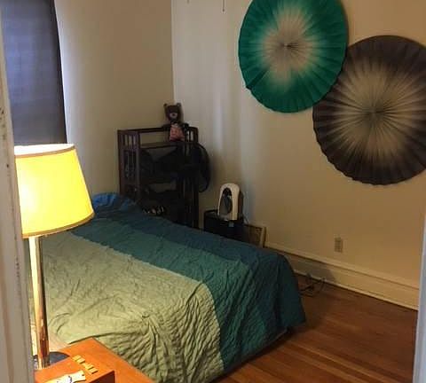 larger  Bedroom off of living room
