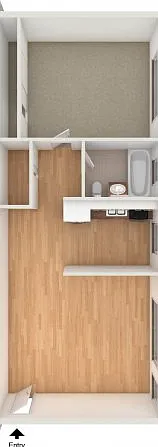One bedroom floor plan One bedroom floor plan