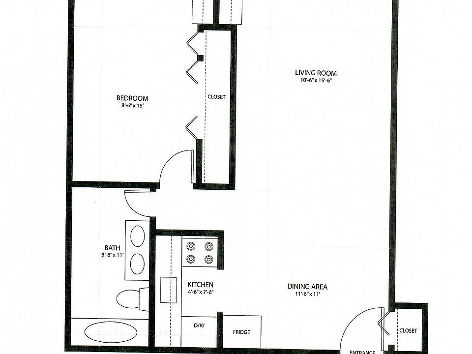 Packard 1 bedroom