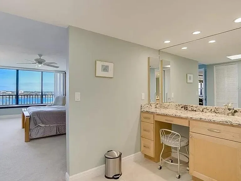 Master bathroom powder room with sink