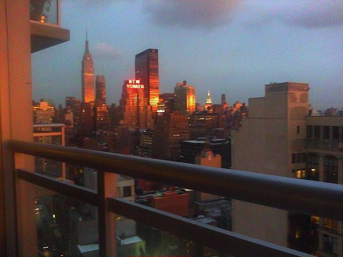 BALCONY LOOKING SE-SUNSET