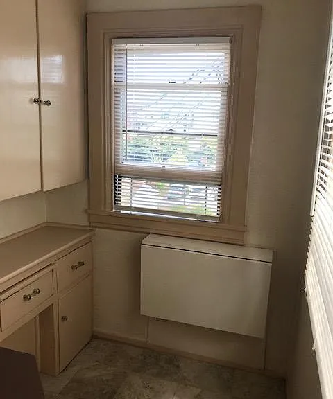 Fold down table for eating/study nook...