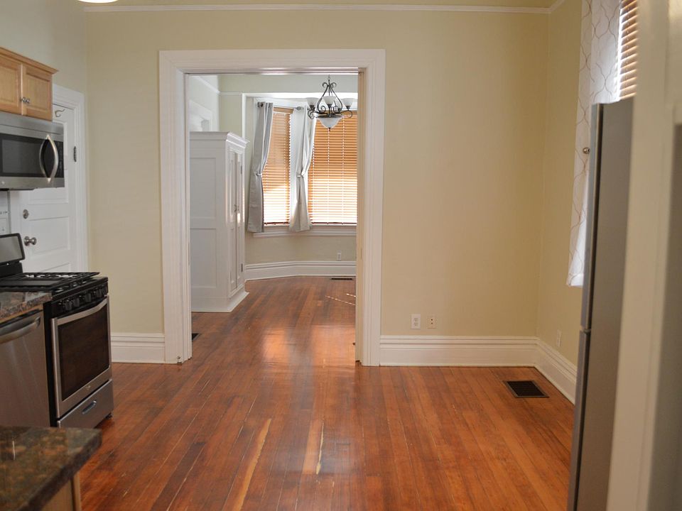 View from kitchen into bedroom