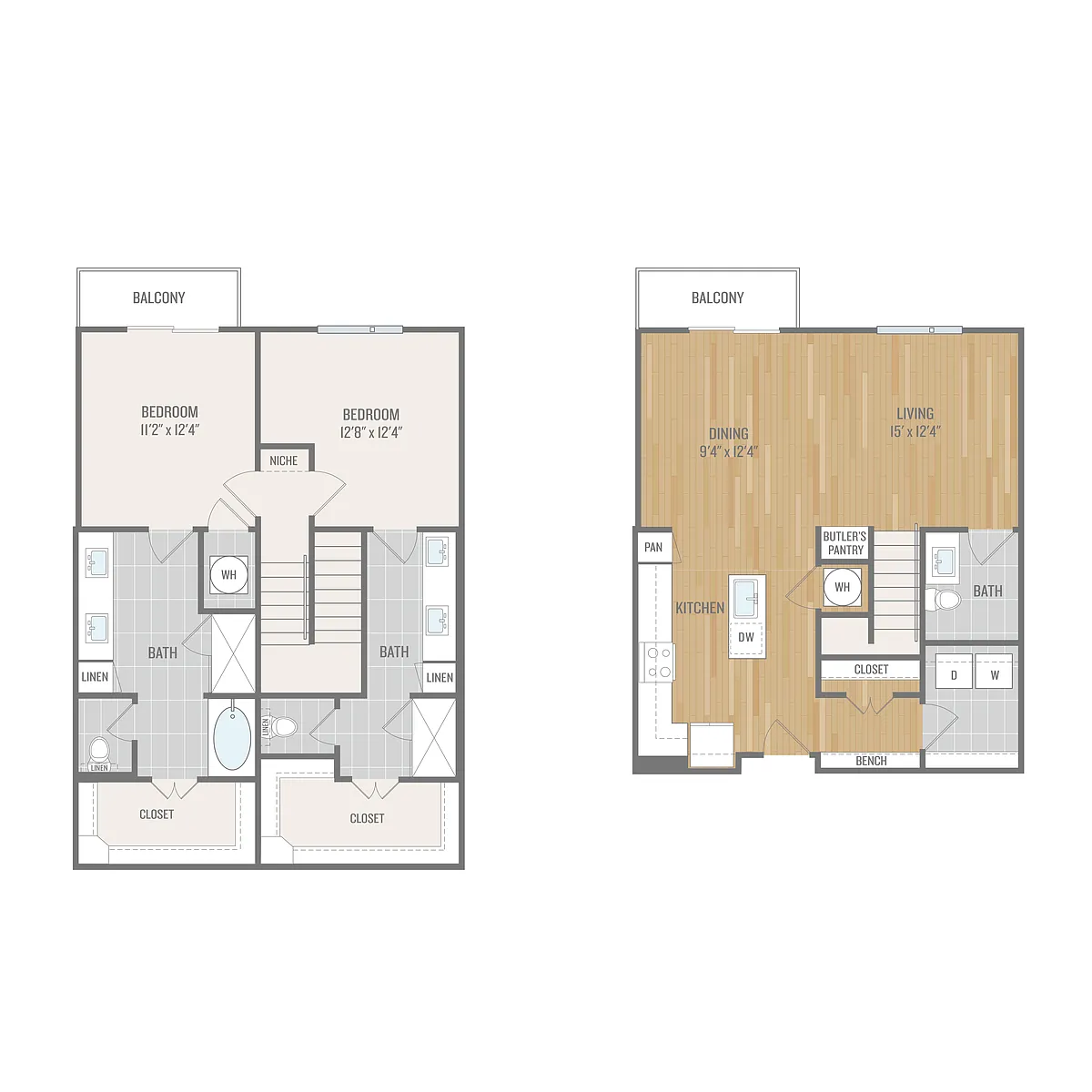 Floor plan B7 Townhome
