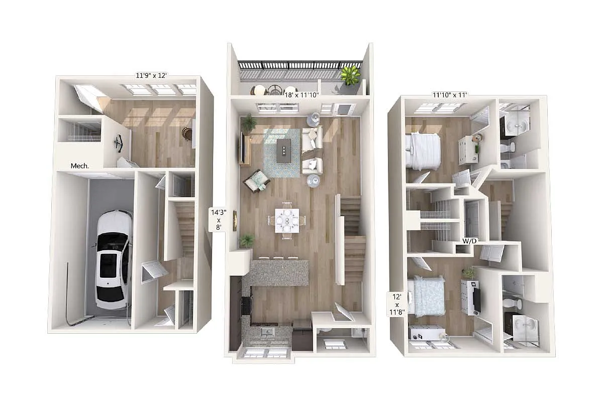 Floor plan B2T-1641sq-2608