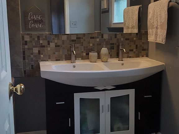 Recently renovated master bathroom 