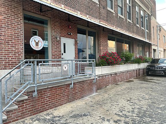 BarkPark doggie daycare on the first floor. Perfect place to give both you and your dog a break!