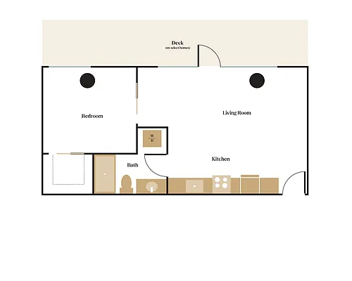 Floor plan 1X1 - A6