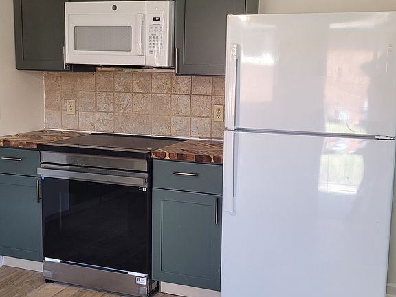 Microwave, refridgerator and induction stove