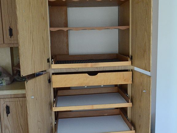 Kitchen slide out pantry