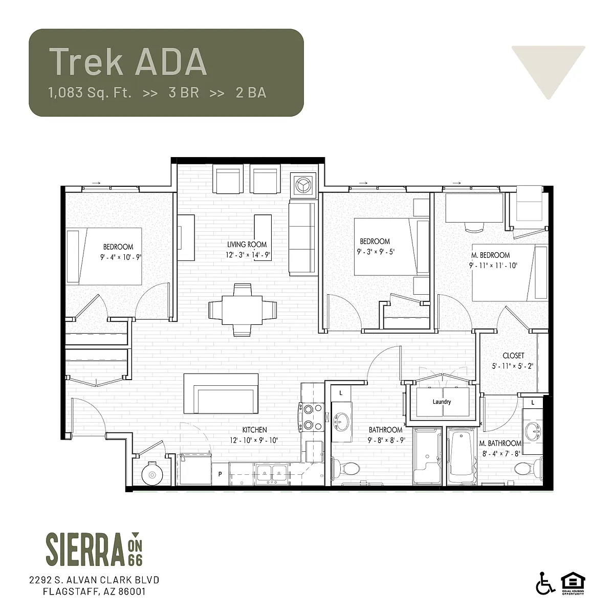 Floor plan Trek ADA
