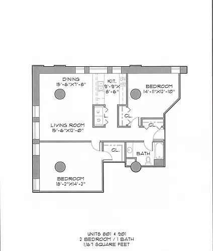 Floor plan Target 2x1
